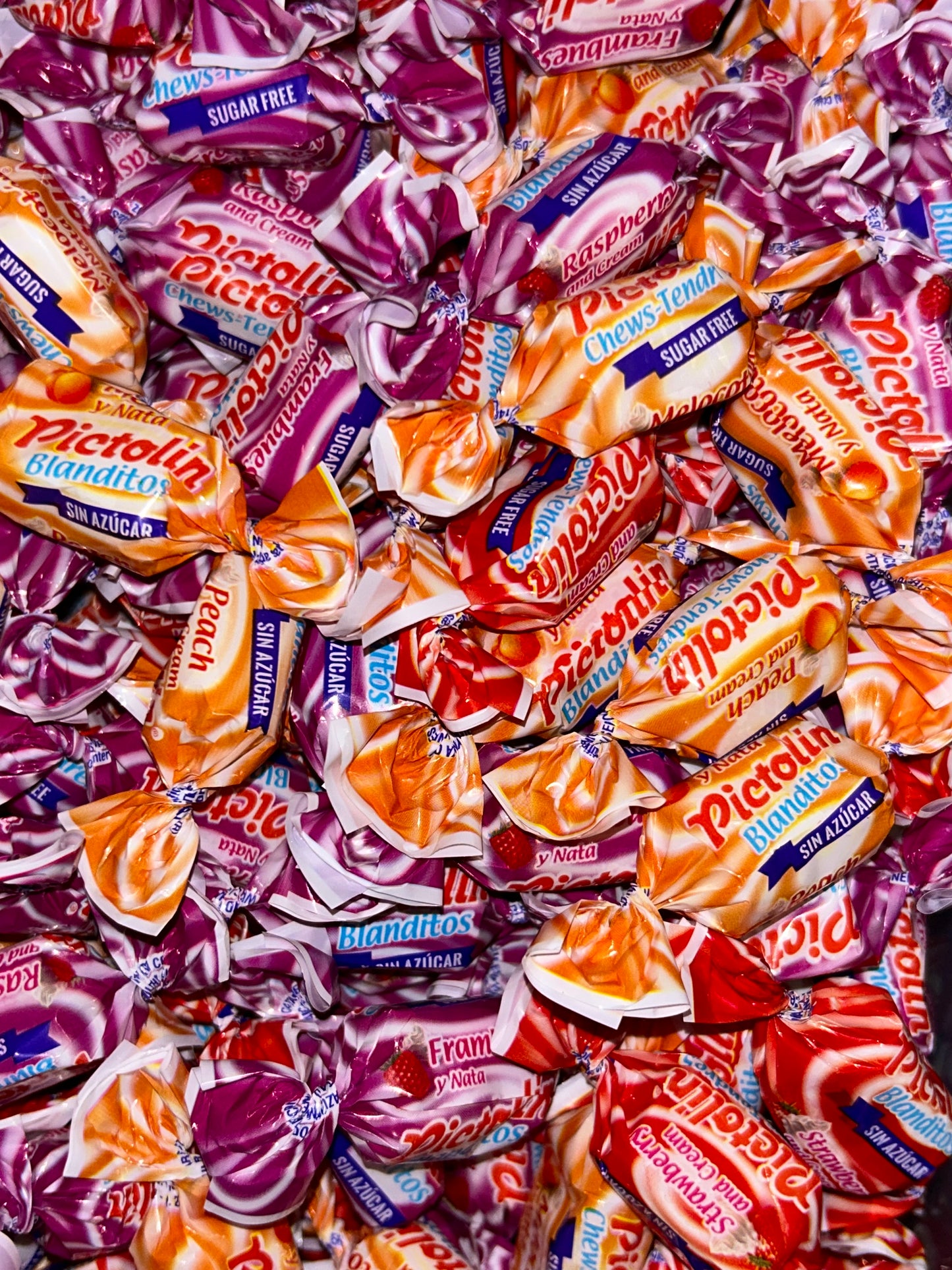 Bonbons tendre fruit crème sans sucre - 100g
