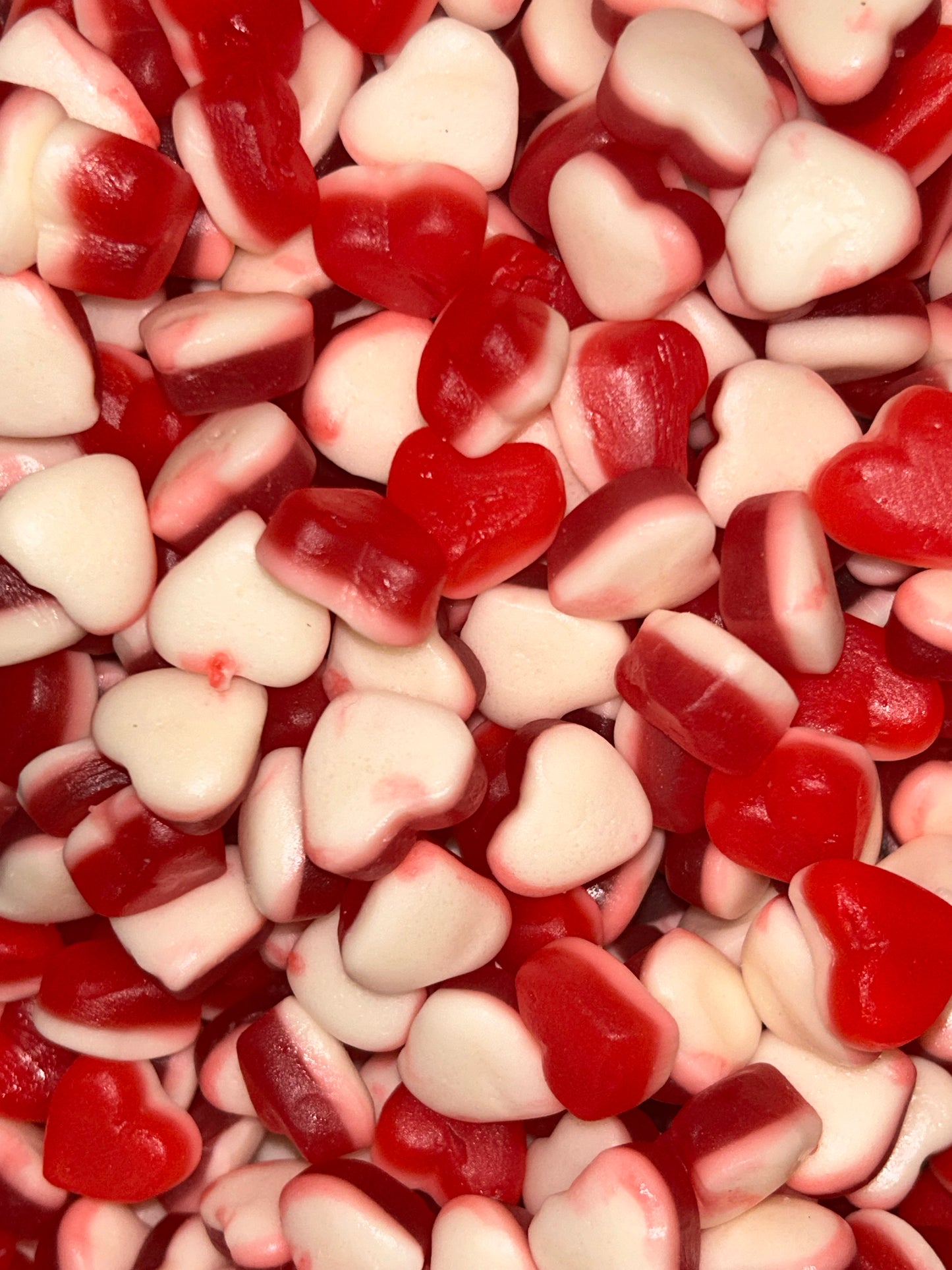 Mini Coeur rouge et blanc Halal - 100g